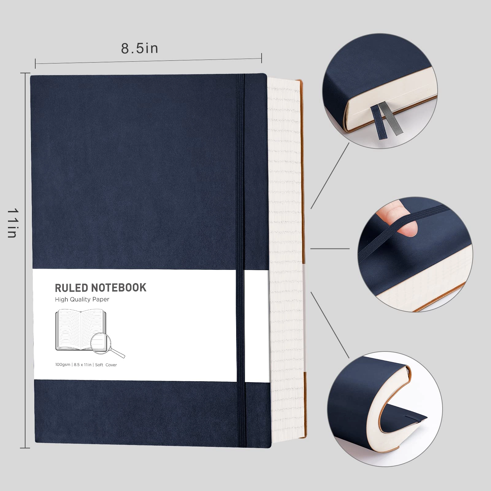 A4 Lined Notebook A4 Softcover - Lined 320 Pages