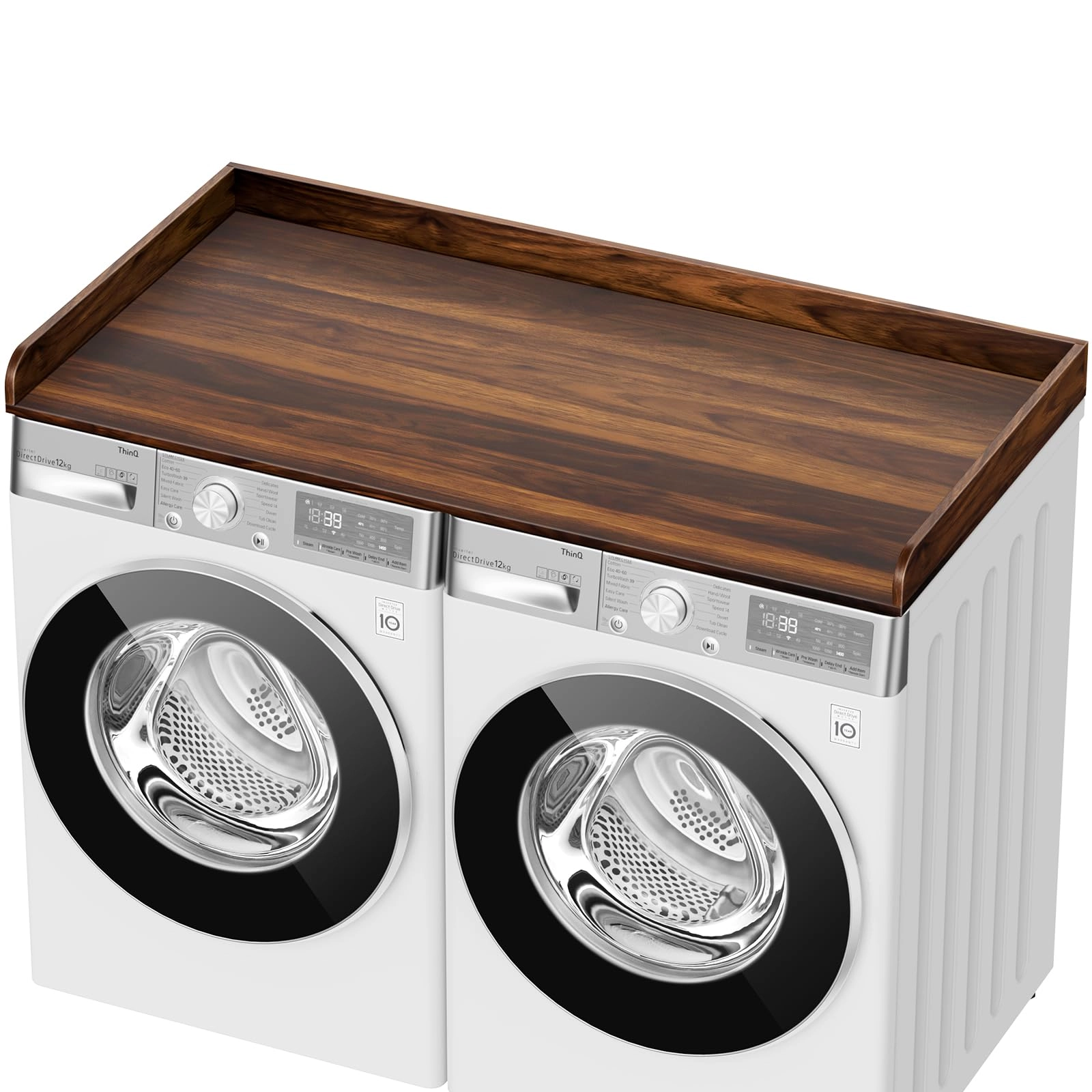 BYMTR Washer Dryer Countertop - 27.5" D x 54" W Brown