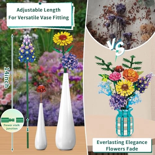 Bouquet Building Set - 1001 pcs Botanical Collection