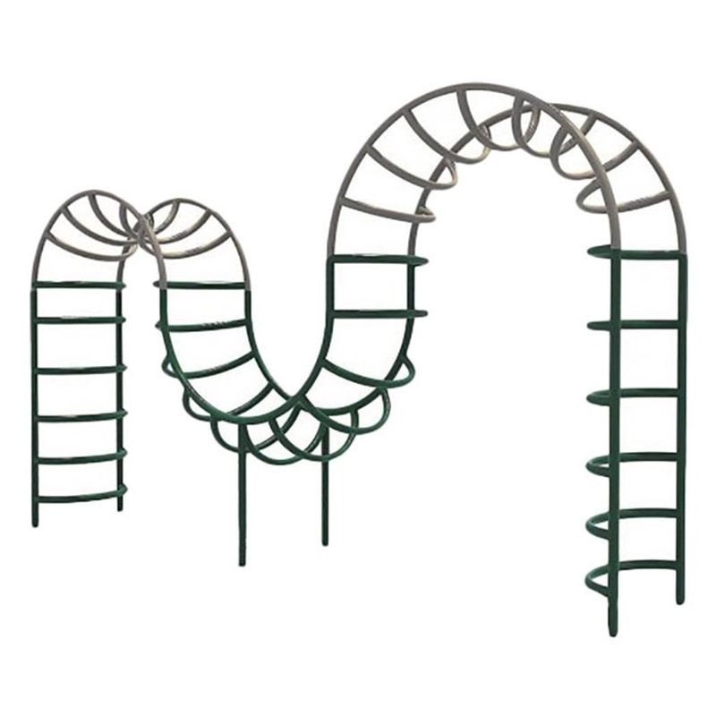 Lil Daredevils Curvy Monkey Bars Playset - 430 x 75 x 260 cm Black