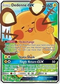 Pokémon Anime Dedenne GX 195a/214