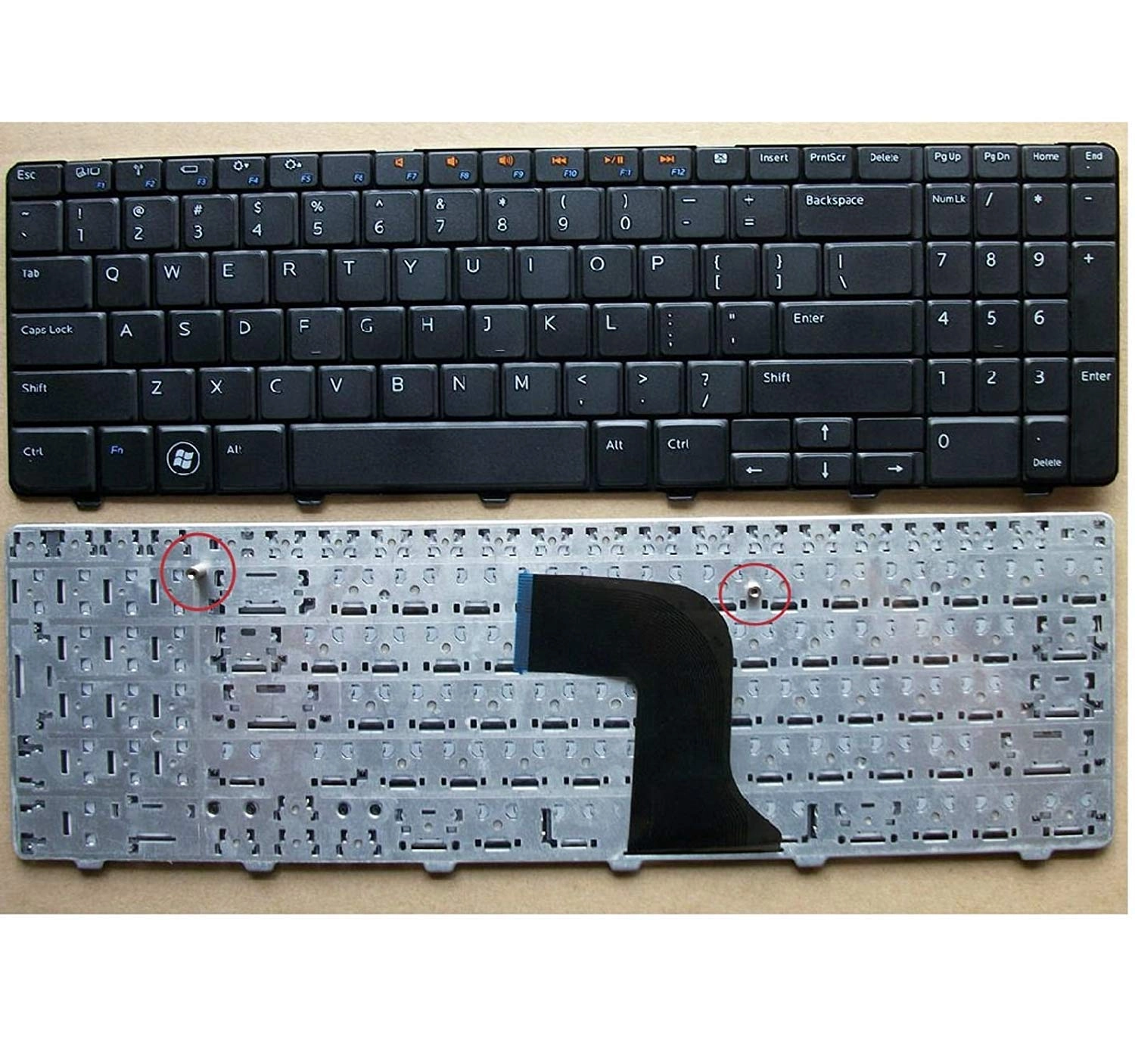 LAPSTAR INSPIRON N5010 - US Black Keyboard