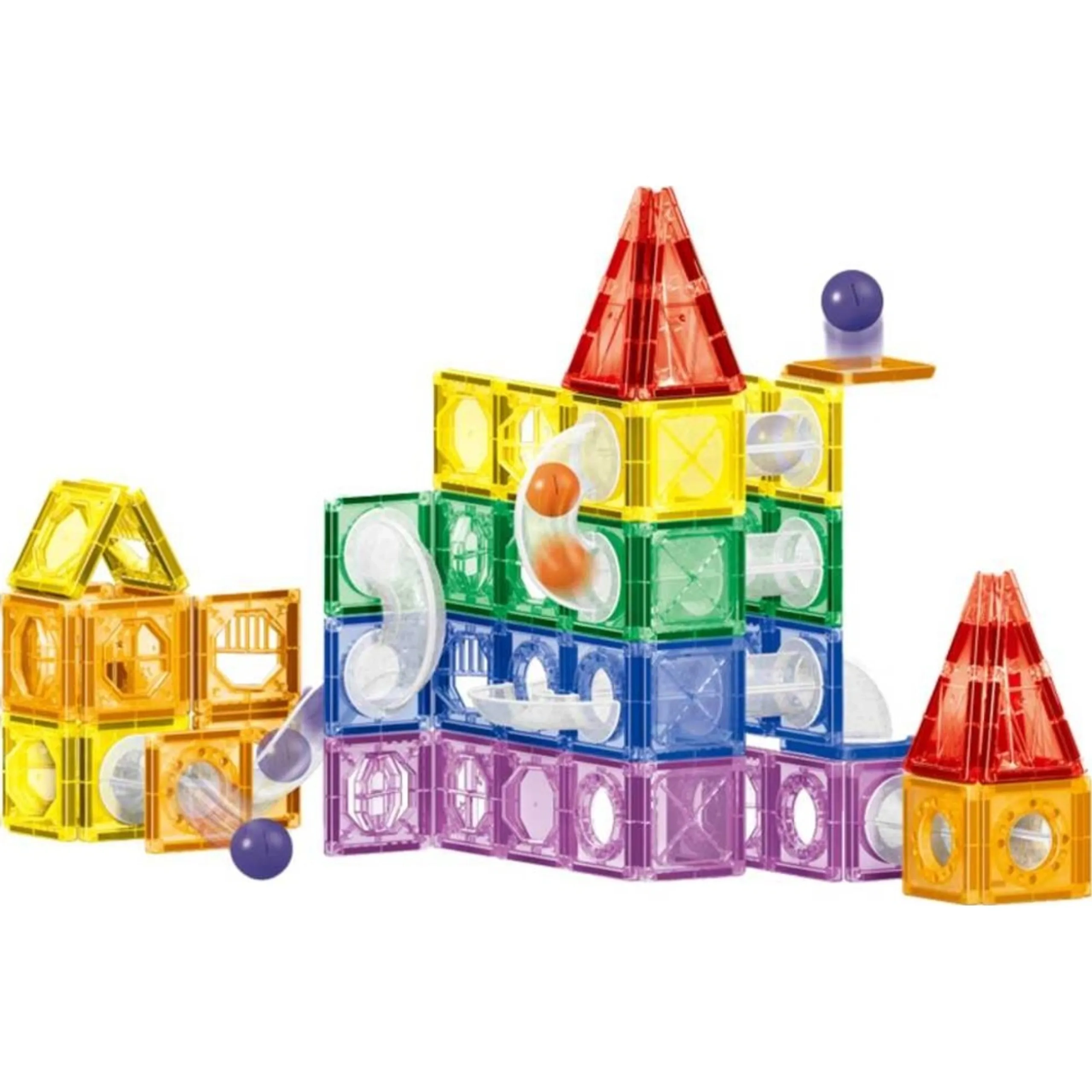 Kikibebe Colored Window Magnet Blocks - 123 pcs