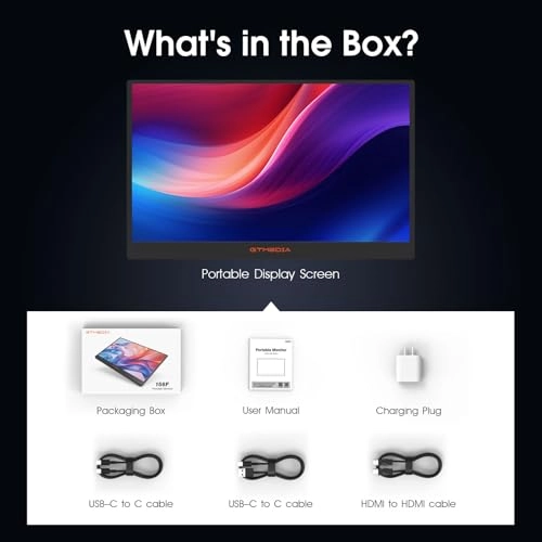 Portable Monitor - 15.6 Inches FHD 1080p
