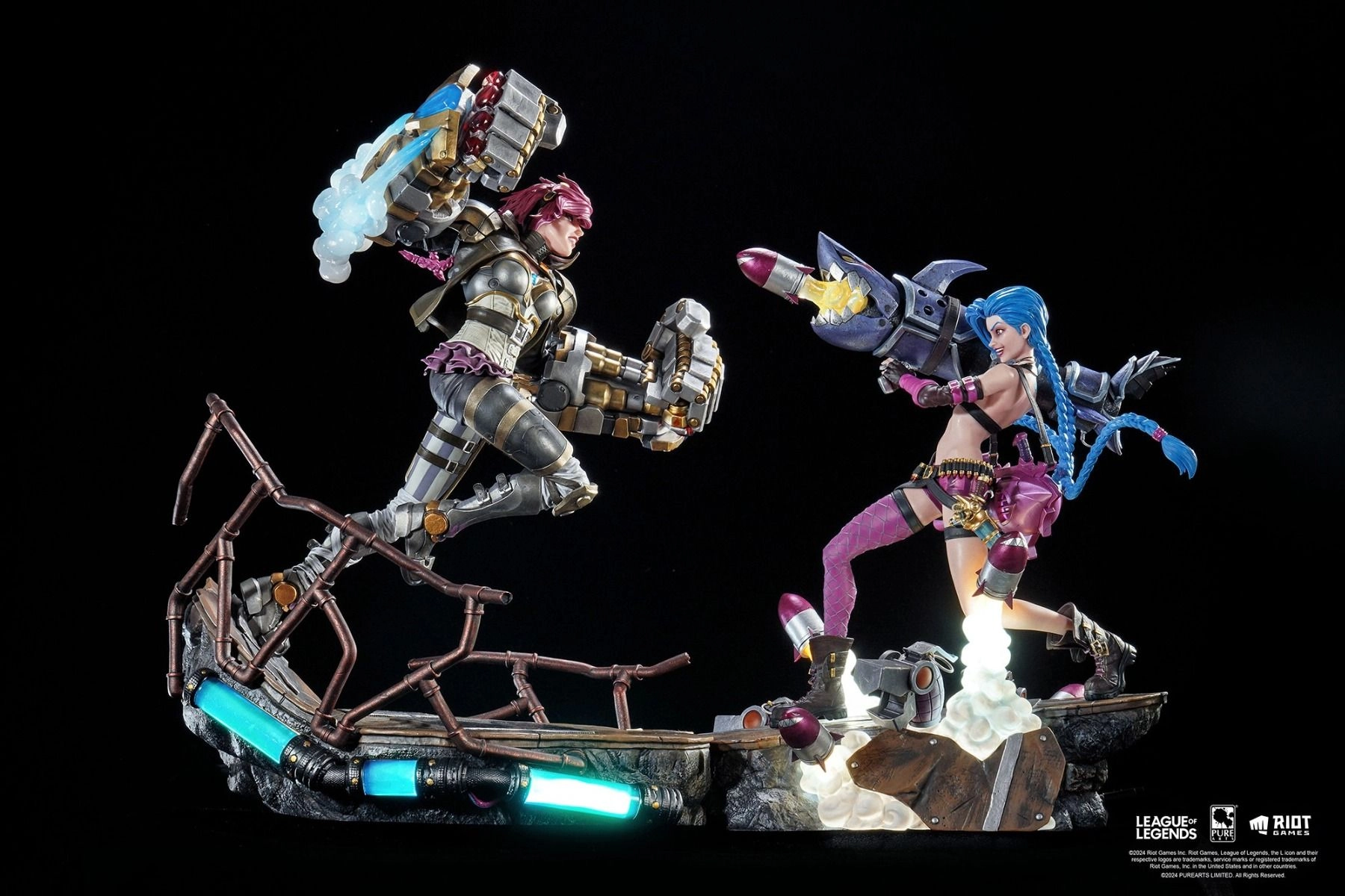 Jinx + Vi - League of Legends - 1:6 Scale Set of 2 Statue