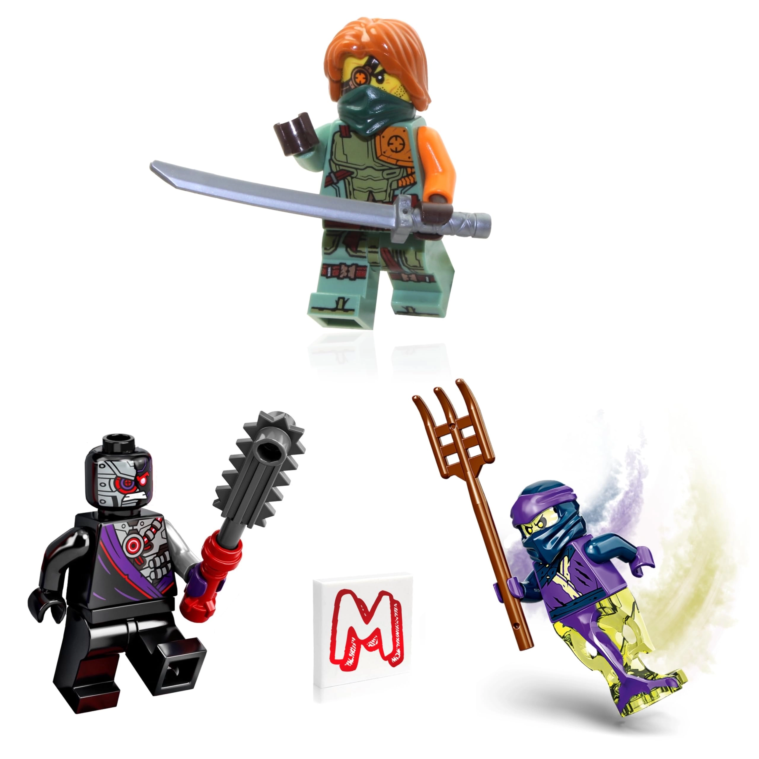 LEGO Ninjago Legacy Minifigures - 12 years and up Ronin and Legacy Ghost 17 3 Pack