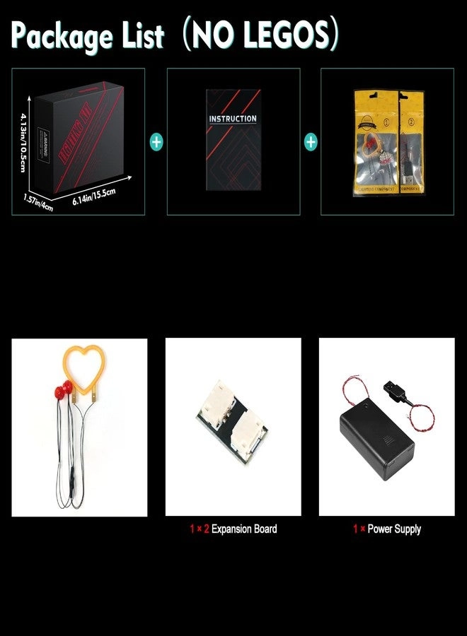 LED Light Kit - Compatible with LEGO-Valentine-Lovebirds-40522 Lights Only