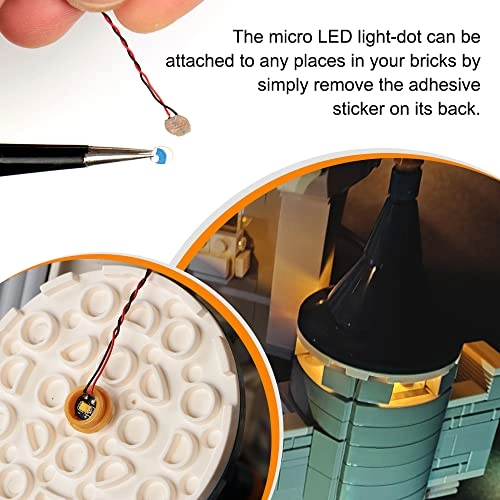 14 Mini LED 1 x 1 Building Block Lighting Set - Red light USB