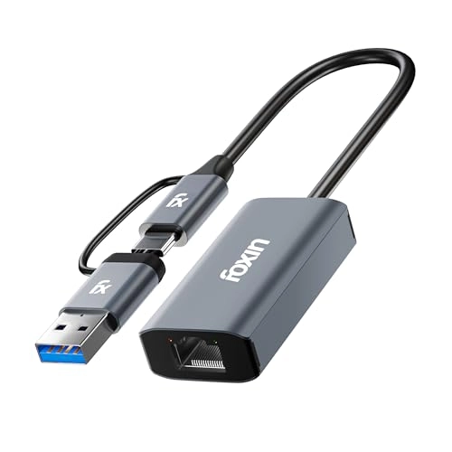 Foxin FLA 1000UC - Gigabit 1000 Mbps Dual Plug Type C USB
