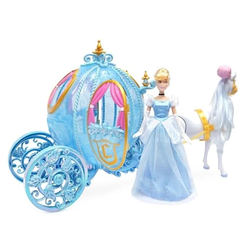 Cinderella Classic Doll & Carriage - Deluxe Set Pumpkin Carriage Light-Up Walking Horse