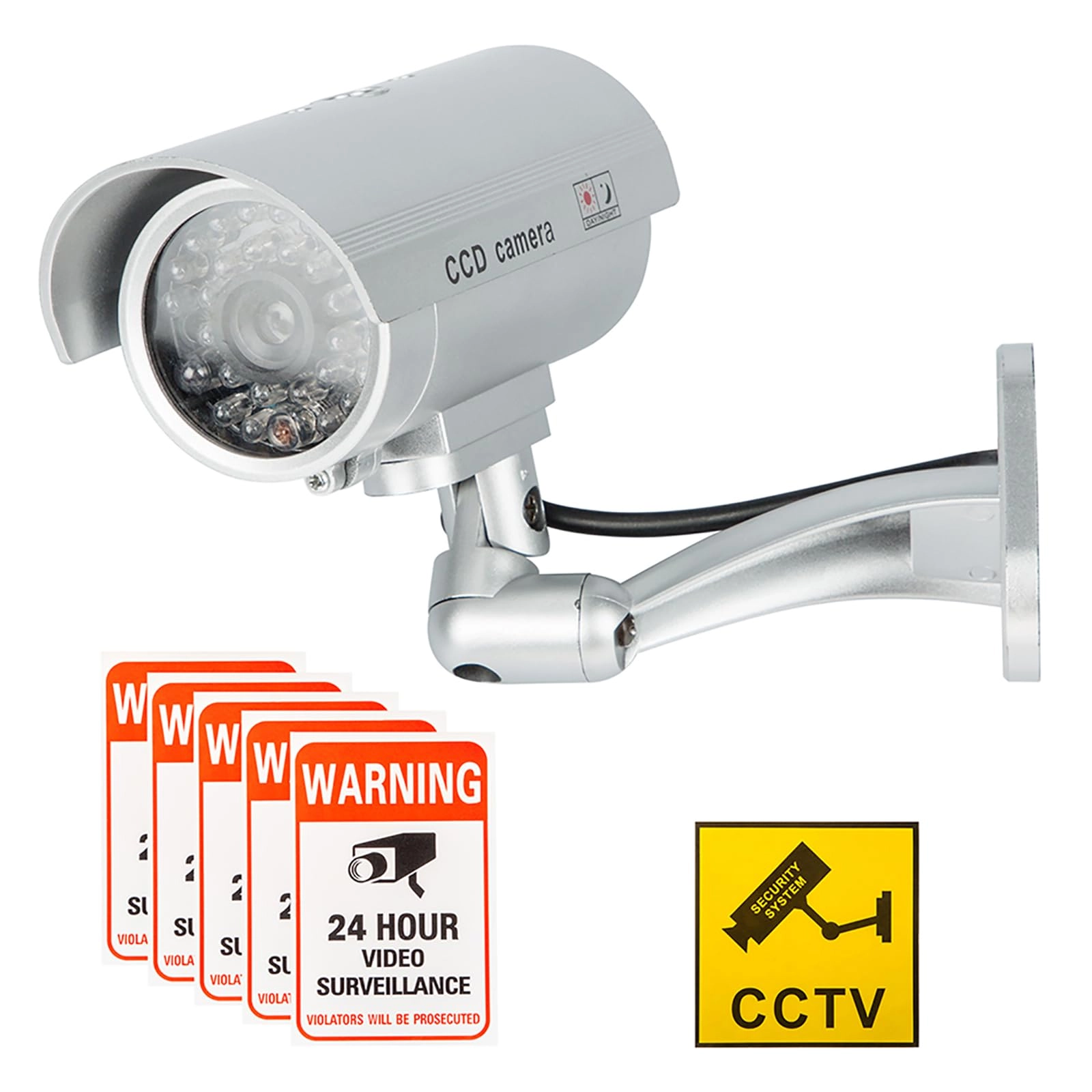 findTop Dummy Camera + Warning Sticker Decals - Indoor, Outdoor