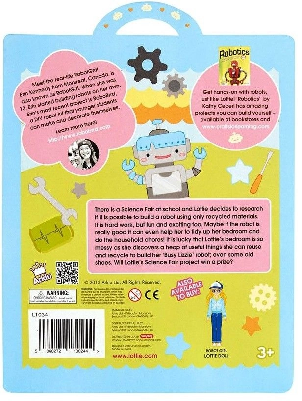 Busy Lizzie The Robot - 3+ years Blue