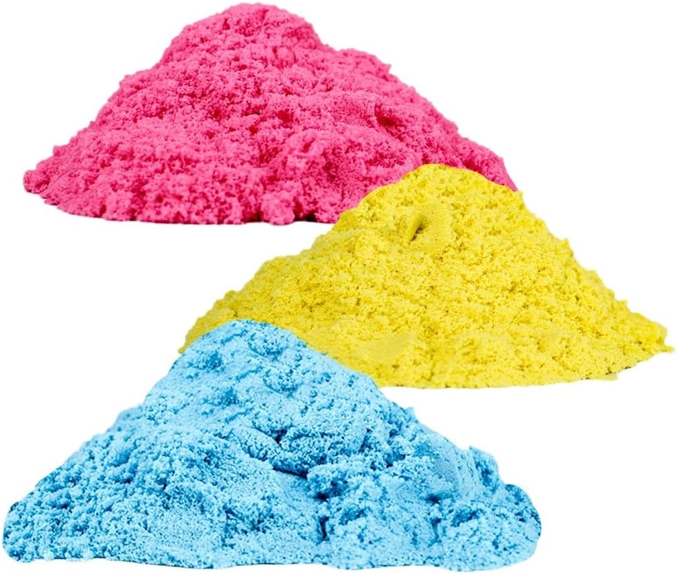 Magical & Moldable Play Sand Set - 3 colors 250 g each 3D shapes