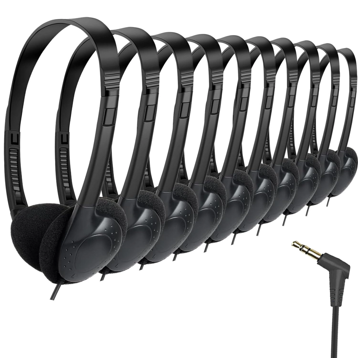 JS857 Wired Headphone 30 Pack