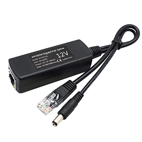 Gigabit PoE Splitter - 48V to 12V 2A