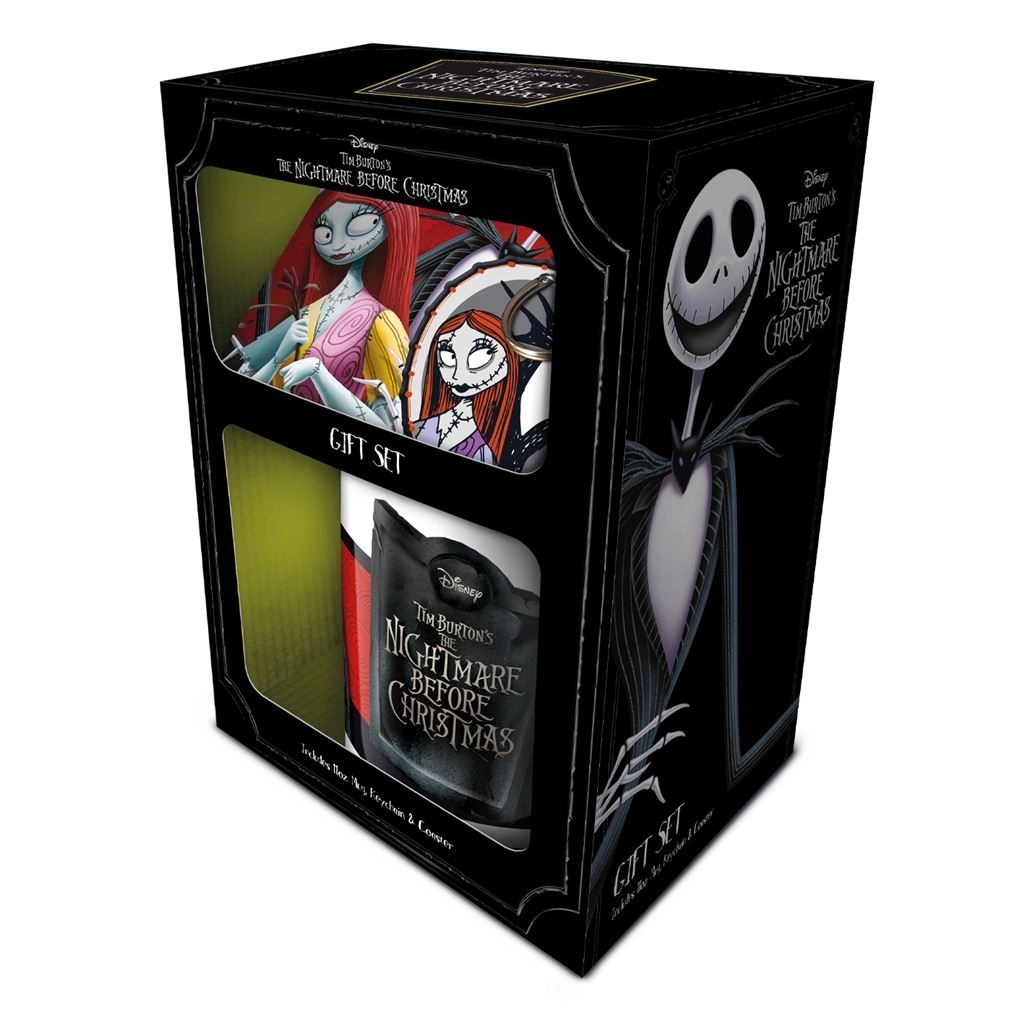 Generic Nightmare Before Christmas Jack & Sally Mug + Coaster + Keychain