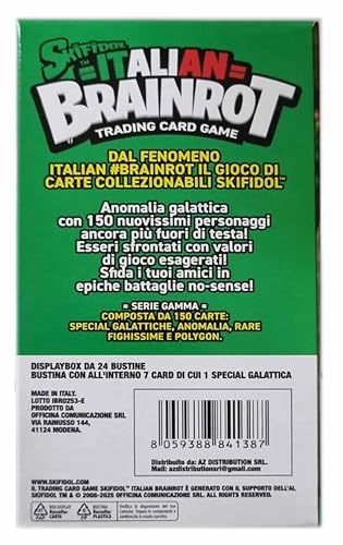 Skifidol Italian Brainrot: Galactic Anomaly Gamma Series - Trading Card Game