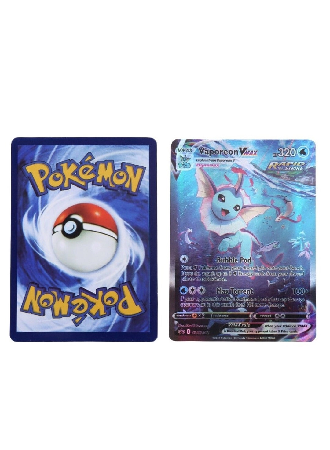 Huitich Pokémon Vaporeon VMAX