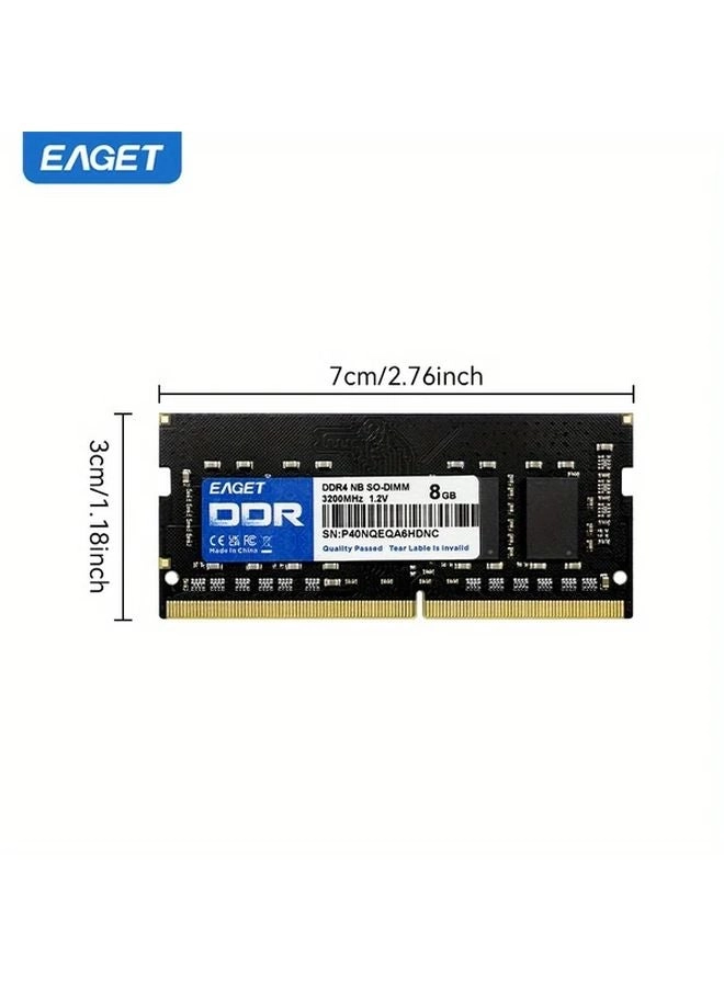 Laptop Memory - 8GB 3200MHz SODIMM DDR4