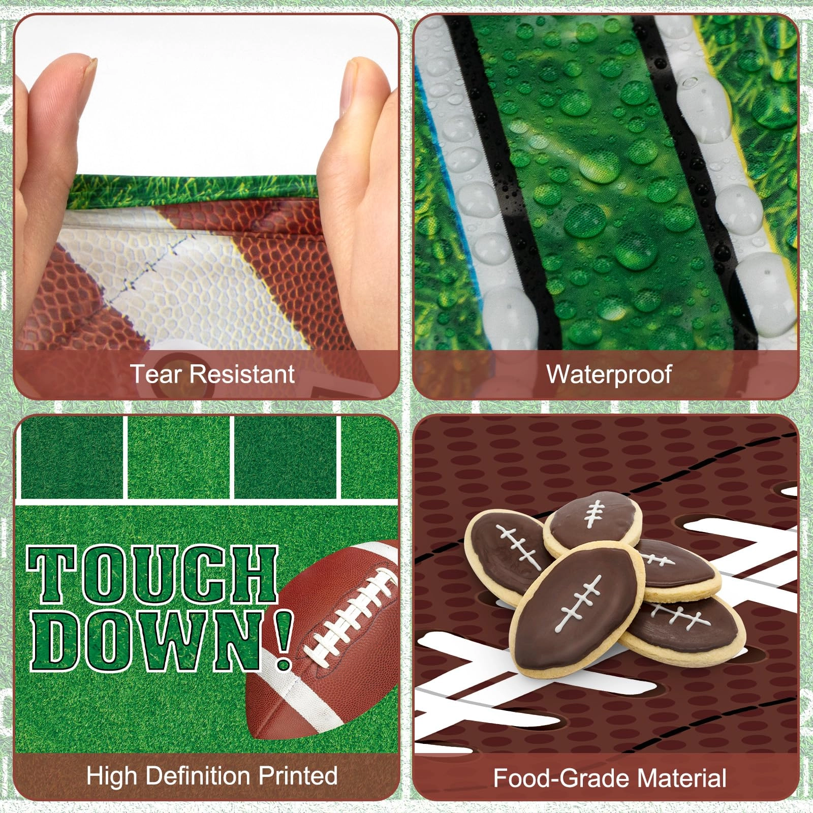 Football Tablecloth - 2.0 Count Football