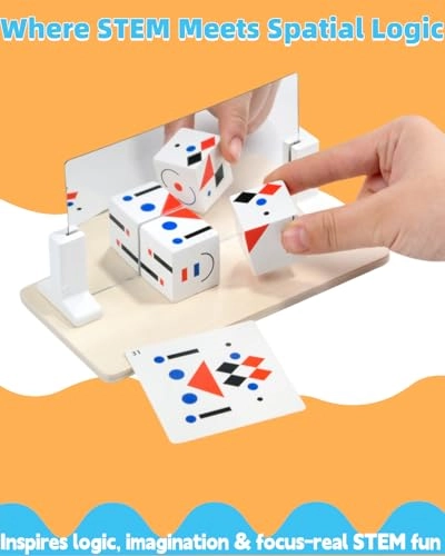 Wooden Pattern Puzzle Building Blocks - 3 years and up 2 pieces