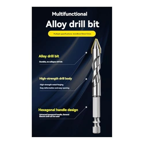 Eccentric Twist Drill Set - metal 4-Piece 6/8/10/12 mm