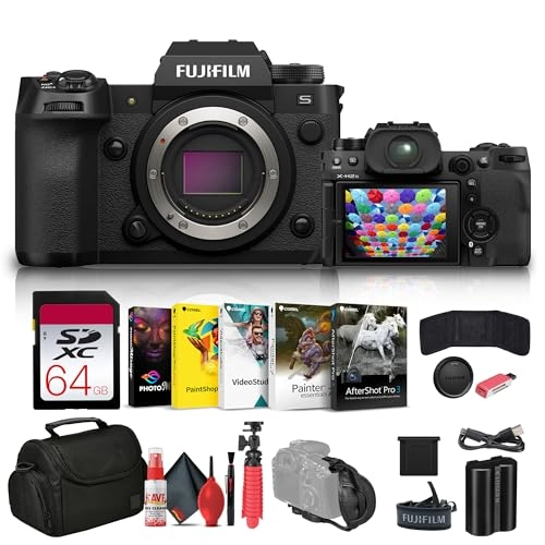 X-H2S + SF-M Tough Memory Card + Soft Bag + Memory Card Reader + Corel Photo Software + Flexible Tripod + Memory Card Wallet + Cleaning Kit + Hand Strap