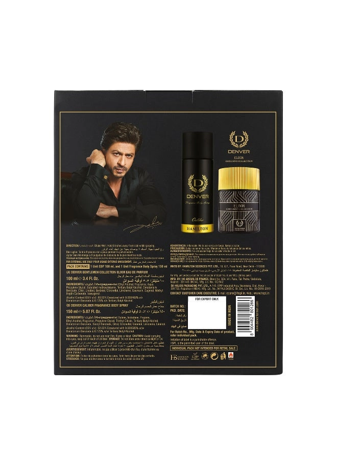 Caliber Deo - 165ml + Elixir Perfume - 100ml