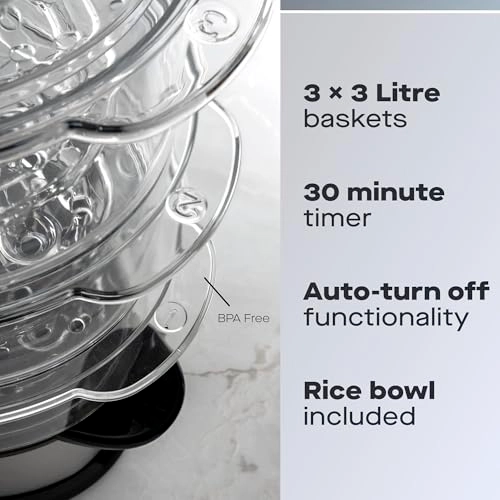 3 Layer Food Steamer - 9L