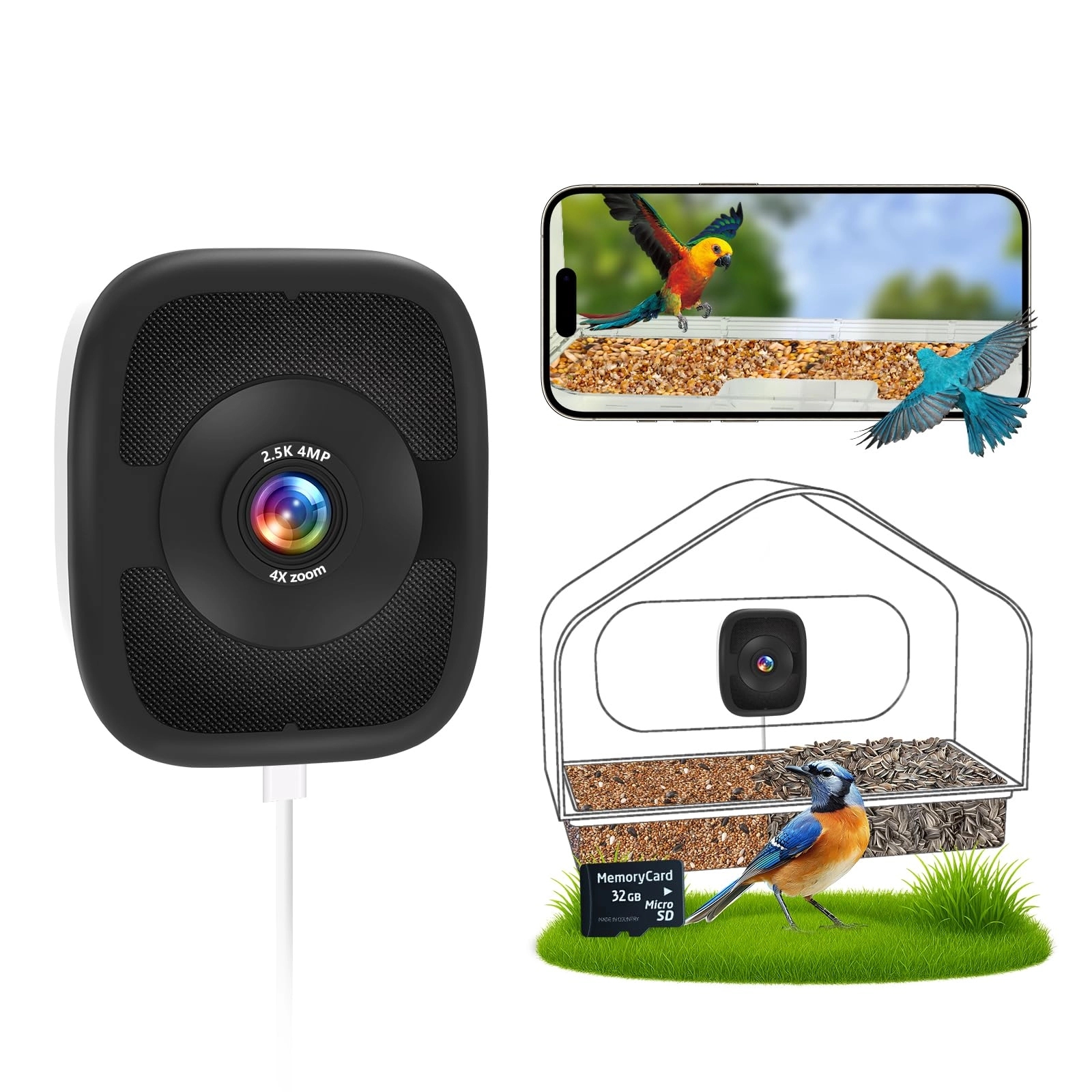 Hieasy Window Bird Camera