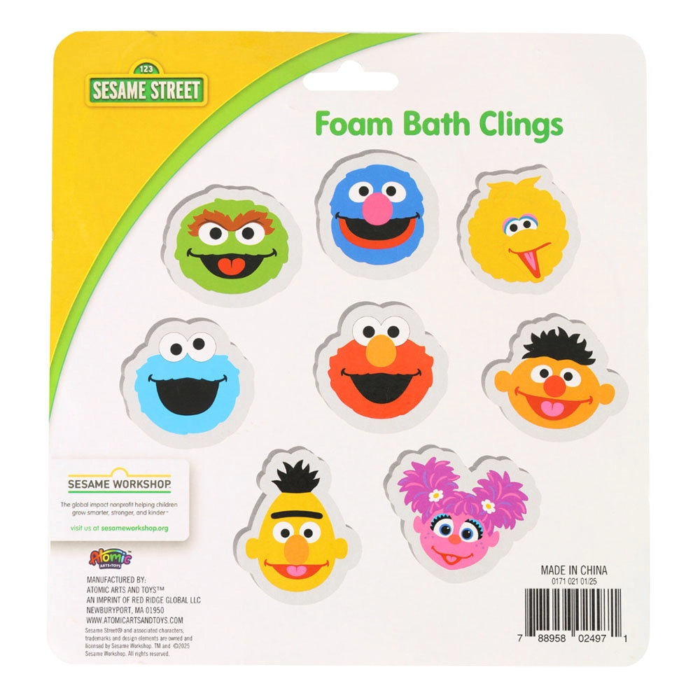 Foam Bath Clings Stickers - 8 Pcs Reusable