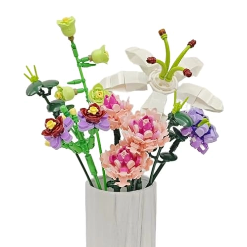Flower Bouquet Building Set - Lily Carnation 514 pcs Floral