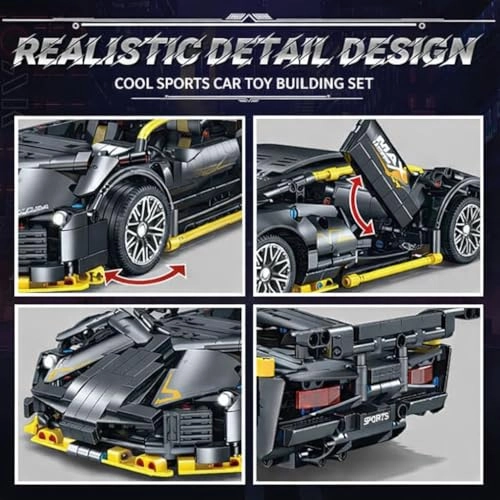 Sports Car - 1:14 Scale 1215 Pieces