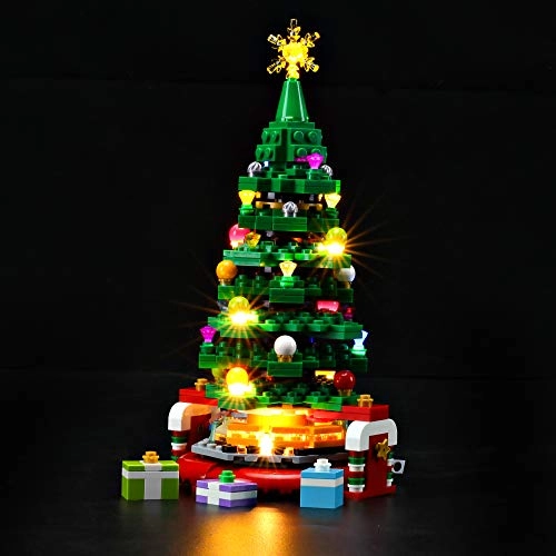 BRIKSMAX Led Lighting Kit - Christmas Tree Compatible with 40338