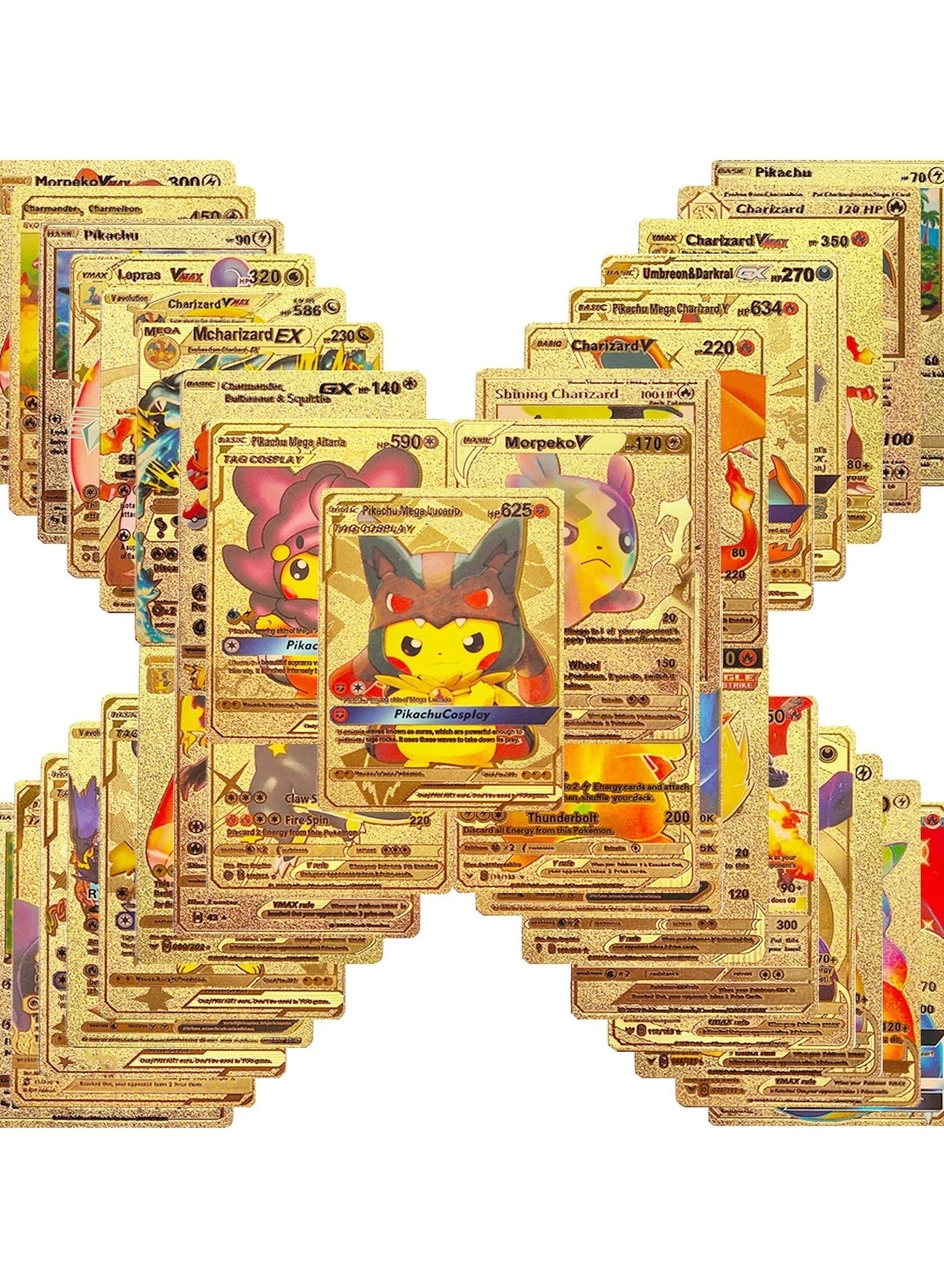 Gold flash card - 55pcs + Silver flash card - 55pcs + black flash card - 55pcs