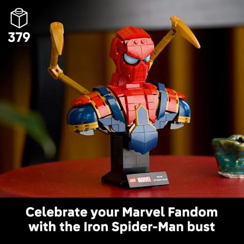 Marvel Iron Spider-Man Bust (76326) - Display Model includes Minifigure