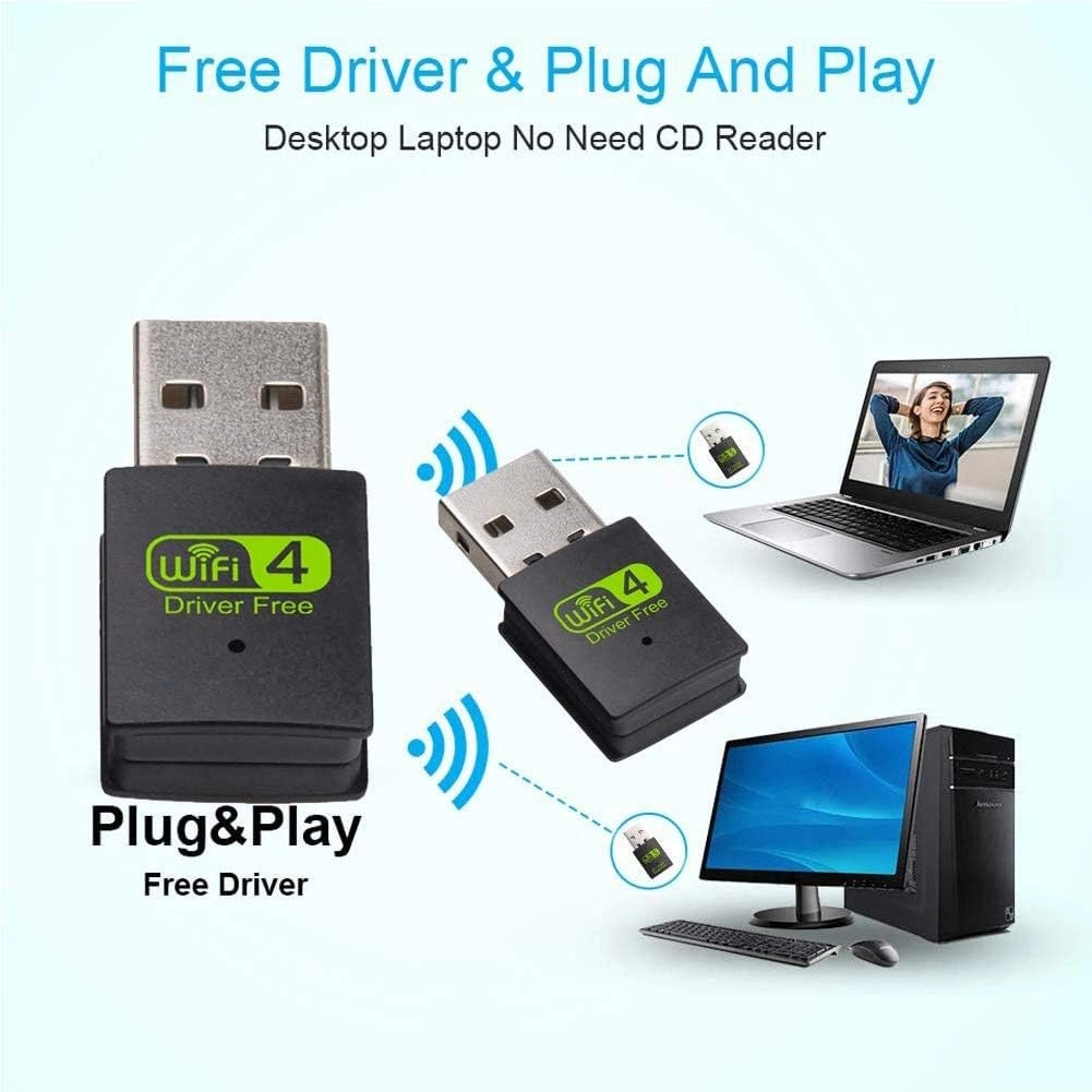 USB Wireless Internet Adapter - Dual Band 2.4G/5G USB Bluetooth