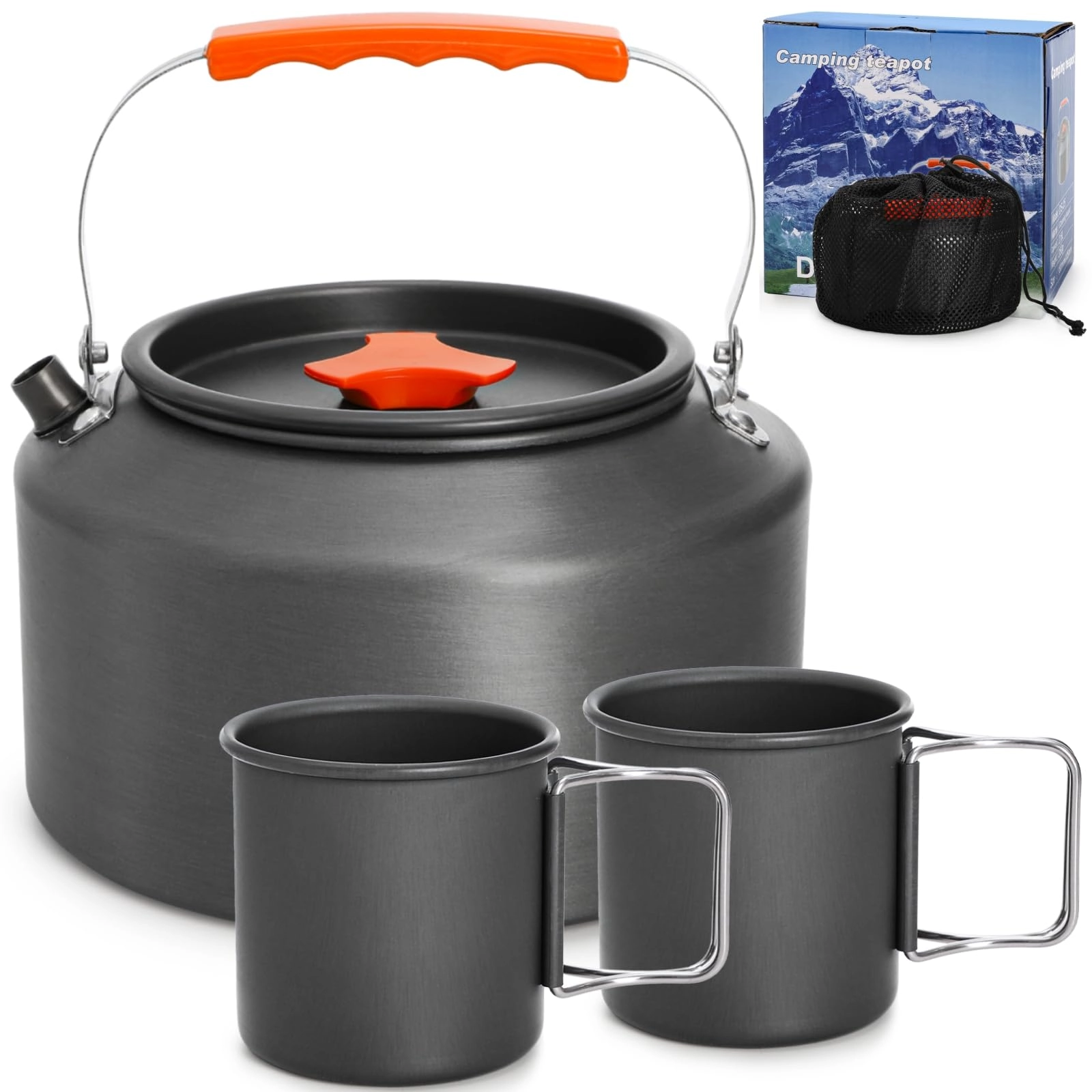 Nagpew Camping Kettle - 3 Pieces 2.5 Liters