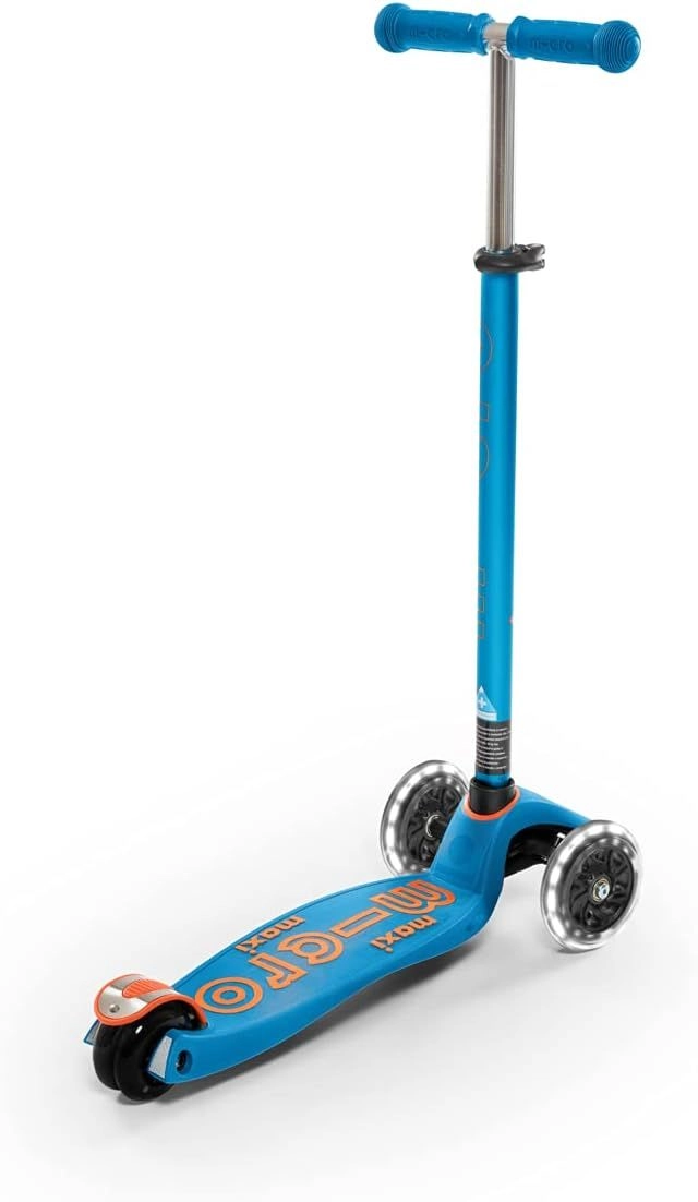 Maxi Deluxe 3-Wheel Kick Scooter – 120/80 mm LED