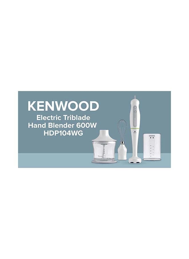 Triblade Hand Blender - 3pc Set White