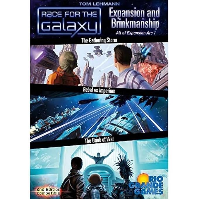 Race for the Galaxy: The Gathering Storm + Race for the Galaxy: Rebel vs Imperium + Race for the Galaxy: The Brink of War