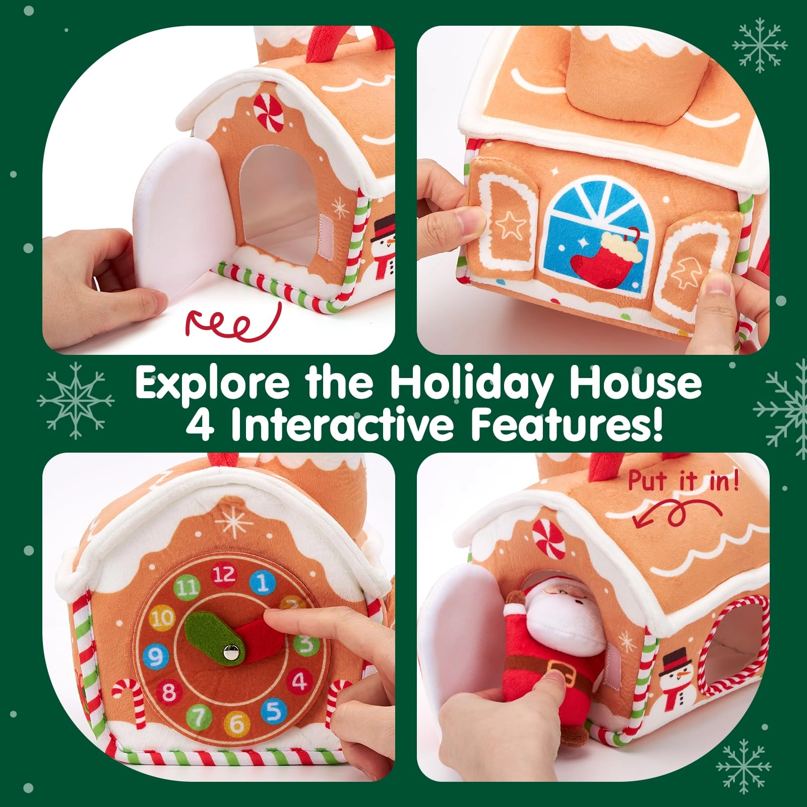 Musical & Sensory Plush Toy Set - 6-36 MONTHS Polyester Christmas 7
