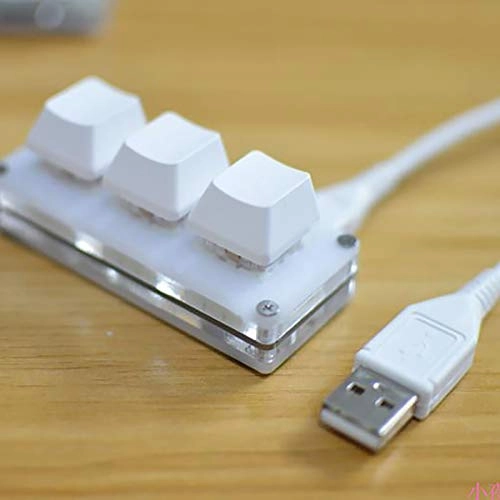 3-Key Mini Gaming Keyboard - Wired/Wireless