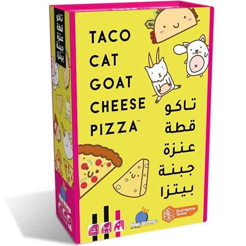 Taco Cat Goat Cheese Pizza - Card Game (Arabic/English)