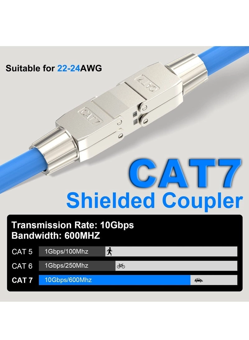 RJ45 Coupler - Tool-Free Shielded 2 Pack