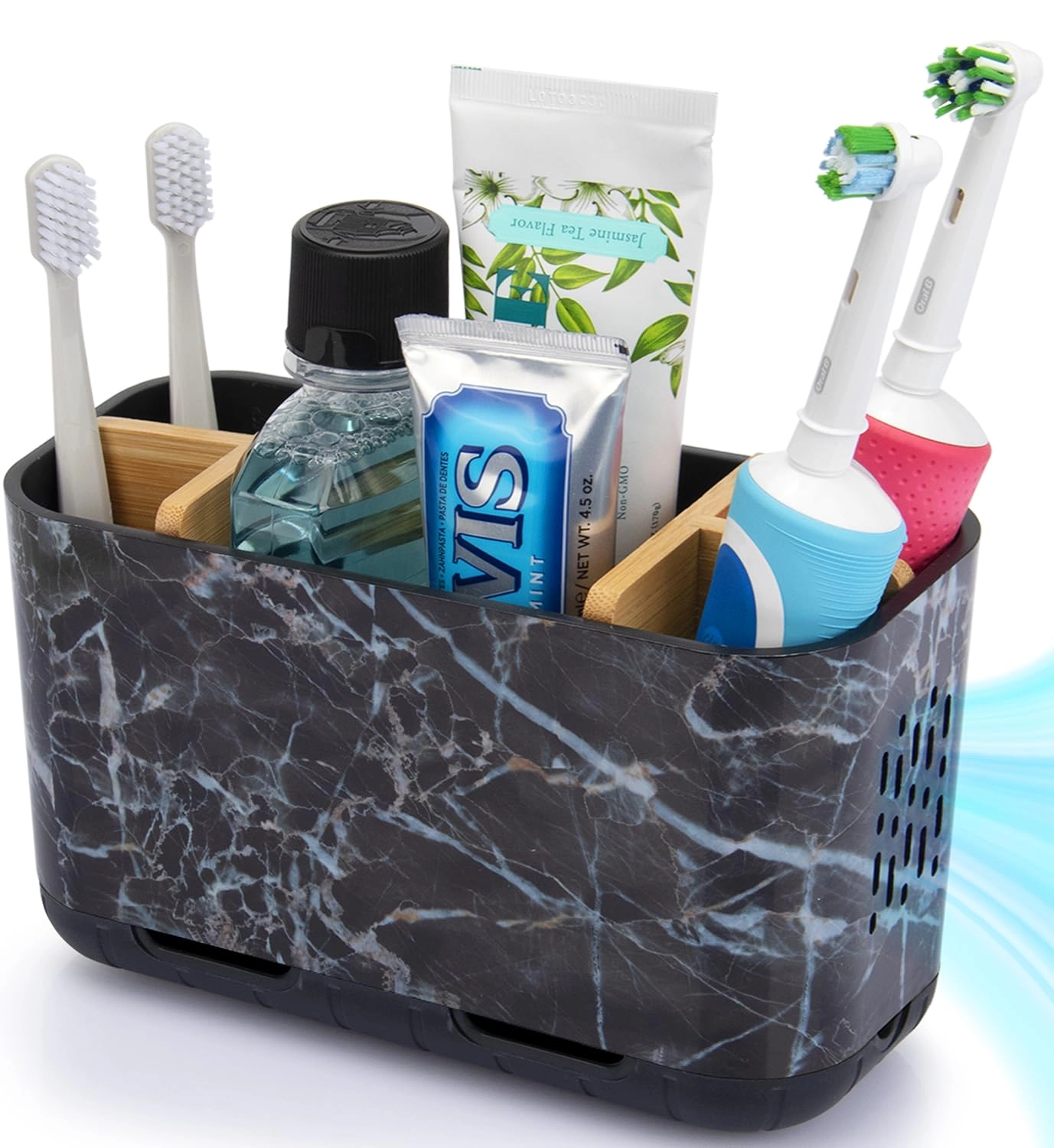 Toothbrush Holder - 5 Slots Countertop