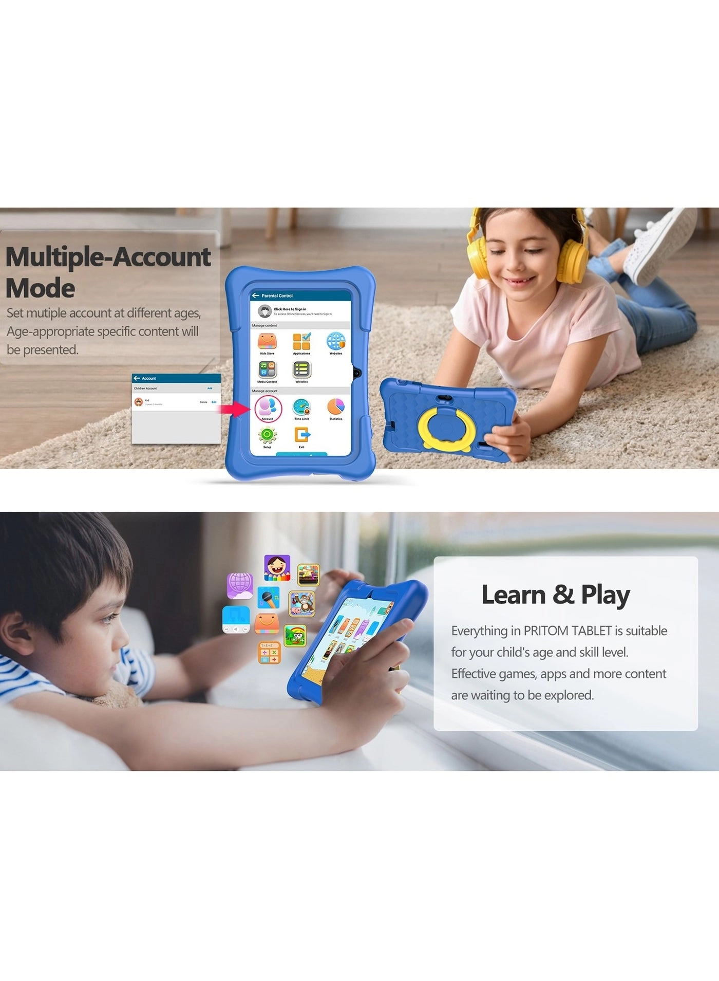 Kids Tablet - 2GB+2GB 7 inch 32GB