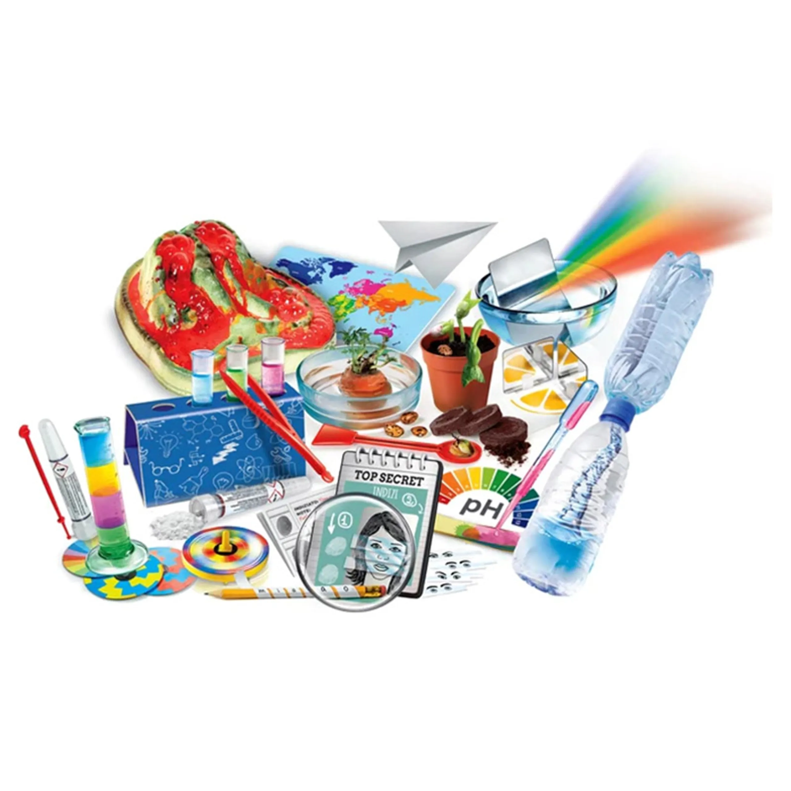 Science 110 Experiments - chemistry physics botany optics