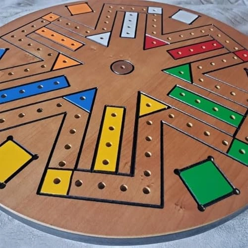 Fast Tracking Game - Wooden 24 Marbles