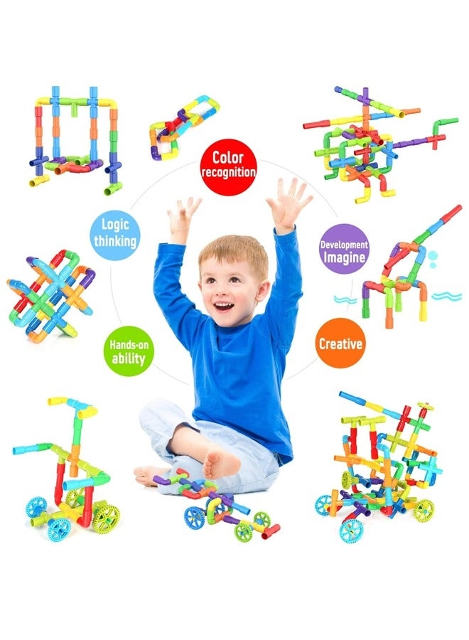 Pipe Building Blocks Set - 96 pcs